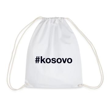 KOSOVO Hashtag - Drawstring Bag - white - Front