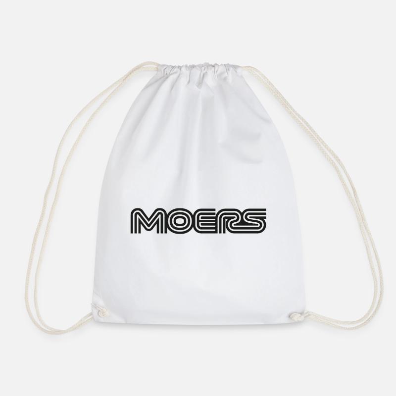 Moers Schirftzug - Drawstring Bag - white