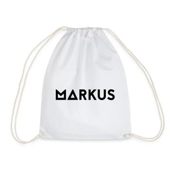 Prénom Markus - Sac de sport léger - blanc - Devant