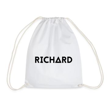 First name Richard - Drawstring Bag - white - Front