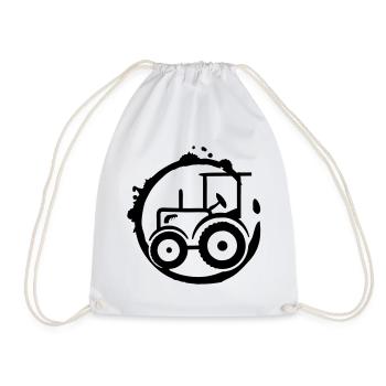 Traktor Patch Graffiti für Trecker Fans - Turnbeutel - Weiß - Vorne