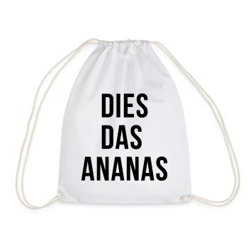 CE L'ANANAS - Sac de sport léger - blanc - Devant