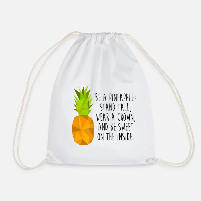 Ananas - Turnbeutel - Weiß