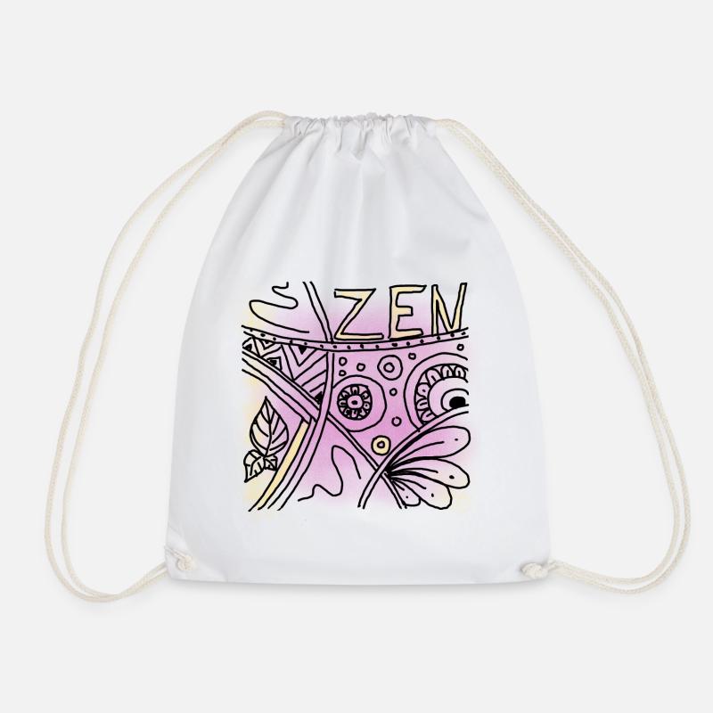 Zen - Drawstring Bag - white
