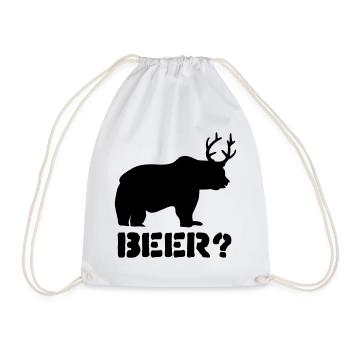 beer - Turnbeutel - Weiß - Vorne