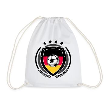 Germany Football Crest 02 - Drawstring Bag - white - Front