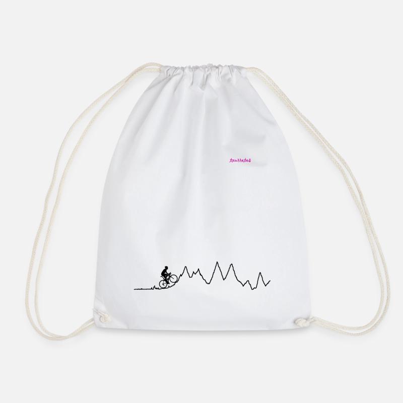 cycling - Drawstring Bag - white