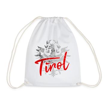 Tirol Tiroler Adler Wappen Retro - Turnbeutel - Weiß - Vorne