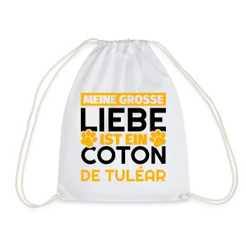 Coton de Tuléar Geschenke lustig - Turnbeutel - Weiß - Vorne