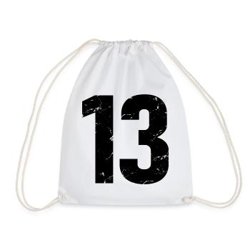Cool Number 13 - 13 ans 13th Birthday Gift - Sac de sport léger - blanc - Devant