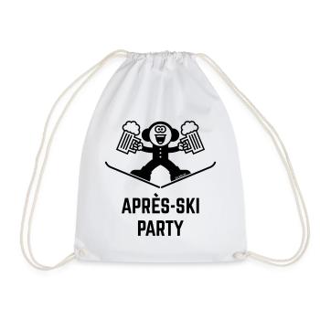 Après-ski (bière / caricature / 1°C) - Sac de sport léger - blanc - Devant