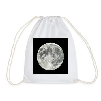 Vollmond am Nachthimmel - Turnbeutel - Weiß - Vorne