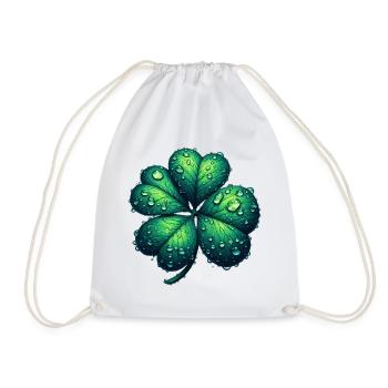 Trèfle à quatre feuilles - Sac de sport léger - blanc - Devant