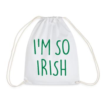 I'M SO IRISH Ireland Irland - Drawstring Bag - white - Front