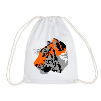 Tiger - Turnbeutel - Weiß - Vorne
