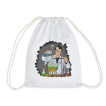 Master Experimenter Fire Chemistry - Drawstring Bag - white - Front