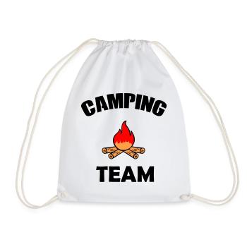 Conception de la silhouette du feu de camp - Sac de sport léger - blanc - Devant
