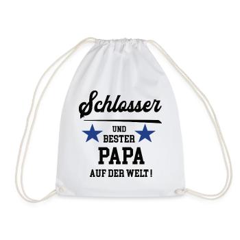 Schlosser Bester Papa Vatertag Geburtstag - Turnbeutel - Weiß - Vorne