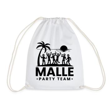 Malle Party Team Holiday - Drawstring Bag - white - Front
