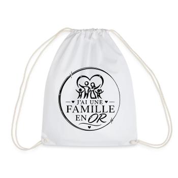 famille en or - Sac de sport léger - blanc - Devant