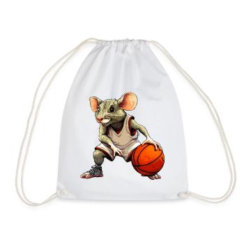 Ratte Basketball - Turnbeutel - Weiß - Vorne