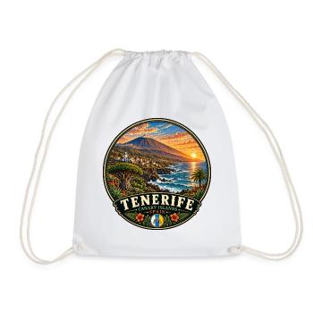 Teneriffa Vulkaninsel Küste Urlaub Sunset - Turnbeutel - Weiß - Vorne