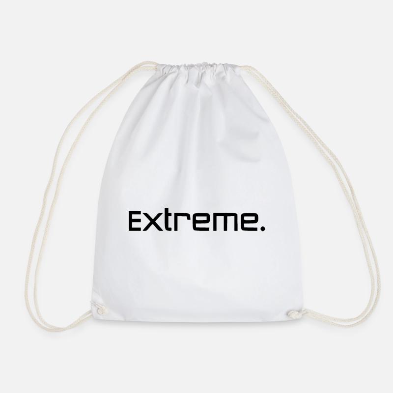 Extreme Schwarz - Turnbeutel - Weiß