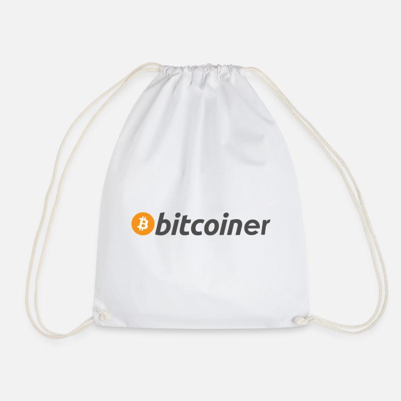 bitcoiner - Turnbeutel - Weiß