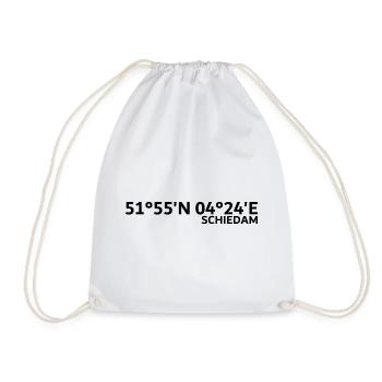 Schiedam coordinates - Drawstring Bag - white - Front