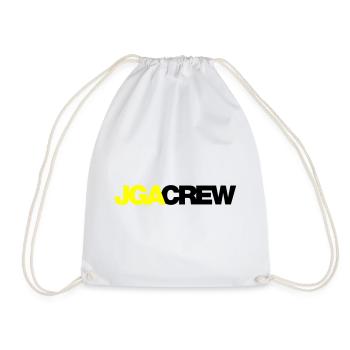 Bachelor Party Crew - Emblem - Drawstring Bag - white - Front