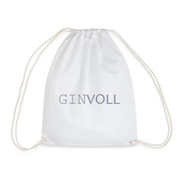 Ginvoll Pastell Typo Design - Turnbeutel - Weiß - Vorne