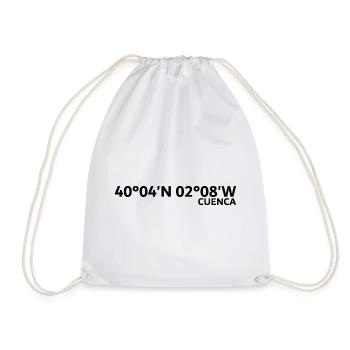 Cuenca Coordinates - Drawstring Bag - white - Front