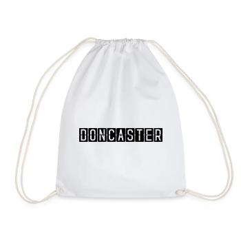 Doncaster Airport Sign - Drawstring Bag - white - Front