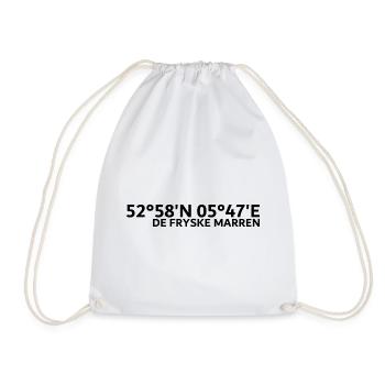 Coordonnées de De Fryske Marren - Sac de sport léger - blanc - Devant