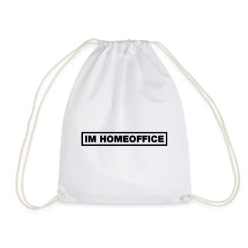 In the home office - Drawstring Bag - white - Front