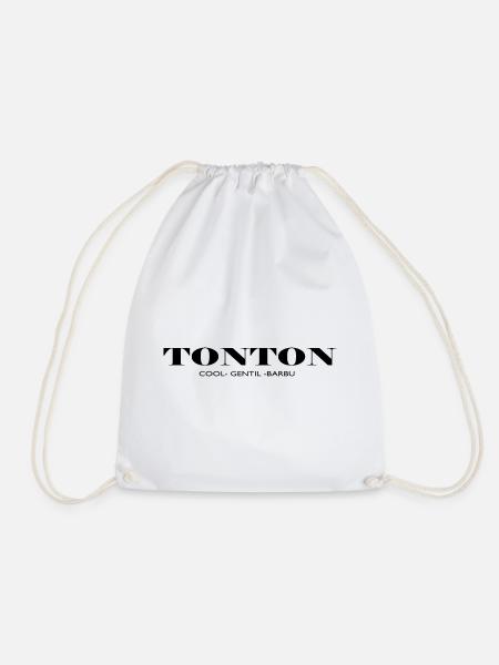 tonton cool gentil barbu - Sac de sport léger - blanc