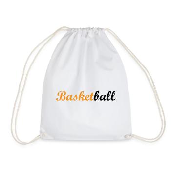 Basketball / Basketball / Basktet-Ball / Sports - Drawstring Bag - white - Front