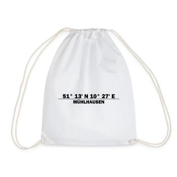 Coordonnées de Mühlhausen - Sac de sport léger - blanc - Devant