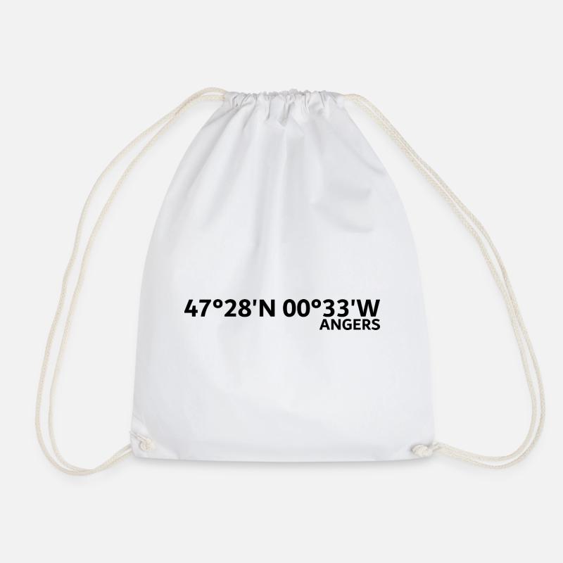 Coordonnées d’Angers - Sac de sport léger - blanc