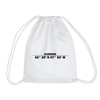 Coordonnées d’Ourense - Sac de sport léger - blanc - Devant