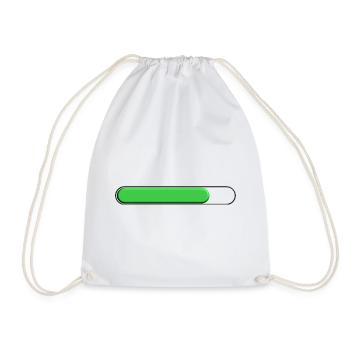 Average gauge Green (three quarters) - Drawstring Bag - white - Front