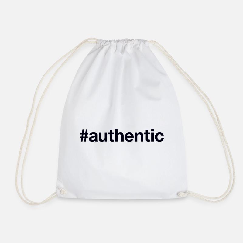 AUTHENTIC authentisch echt - Turnbeutel - Weiß