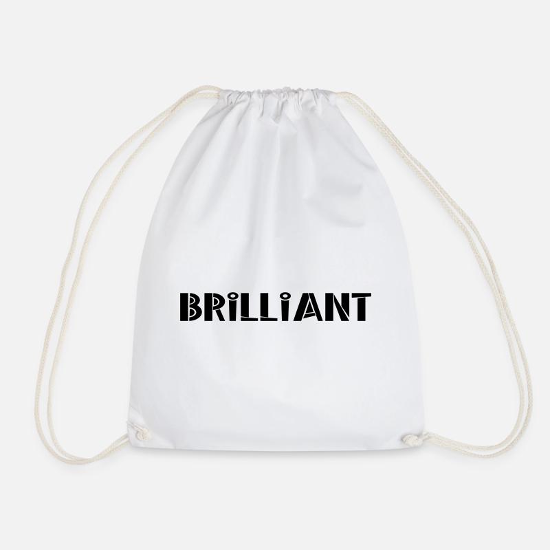Brilliant - Drawstring Bag - white