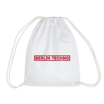 Berlin Techno Hard Dark Rave - Drawstring Bag - white - Front