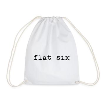 Flat six - Drawstring Bag - white - Front