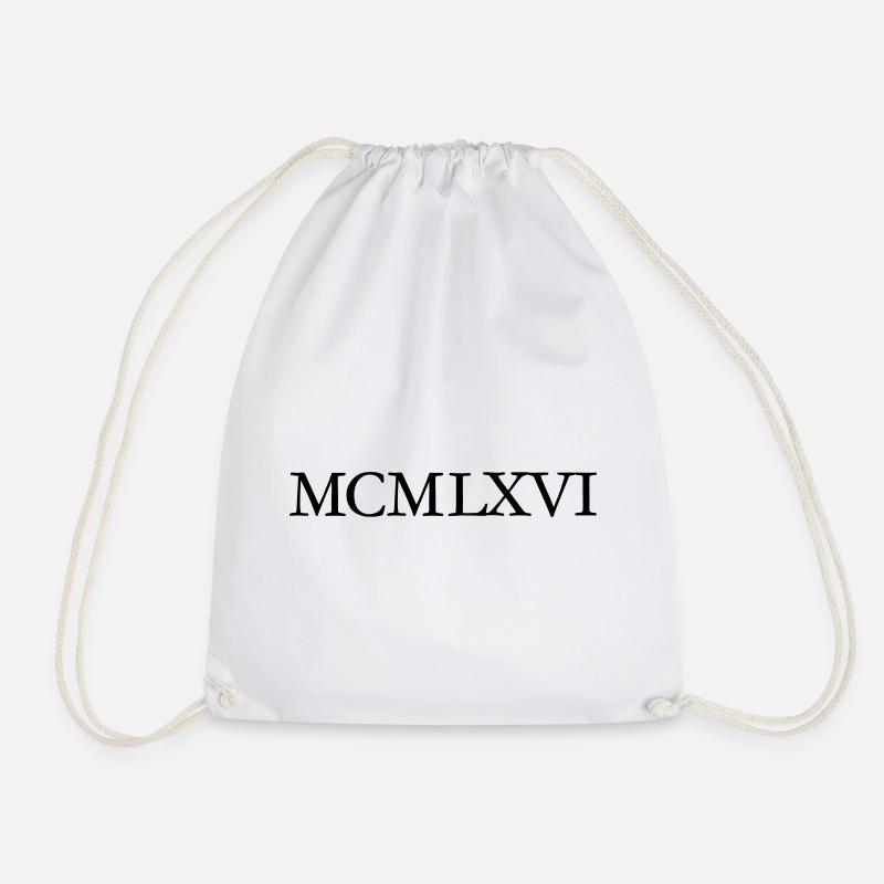 MCMLXVI 1966 Roman Anniversaire Année - Sac de sport léger - blanc