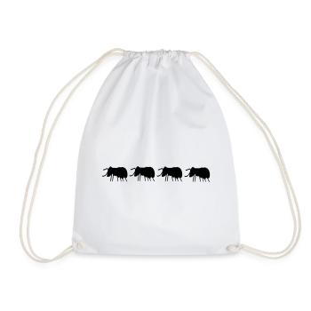 Beetles Bugs - Drawstring Bag - white - Front