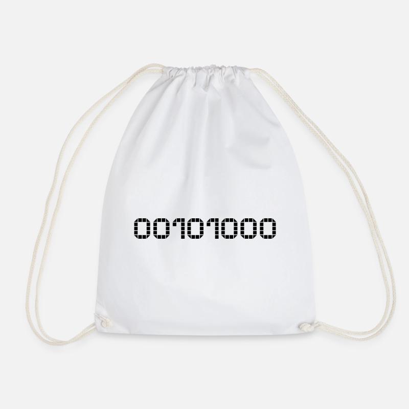 Notation binaire - 40 - Sac de sport léger - blanc
