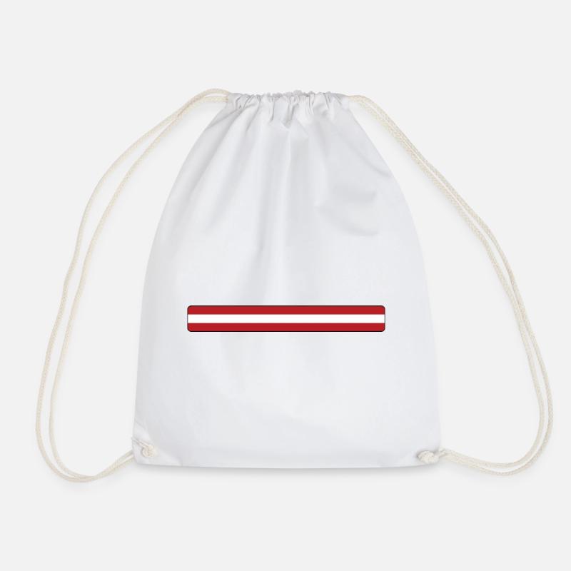 österreich - Drawstring Bag - white