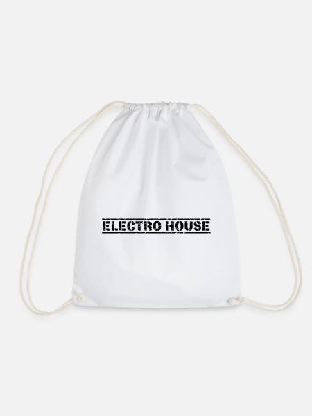 Electro House - Turnbeutel - Weiß